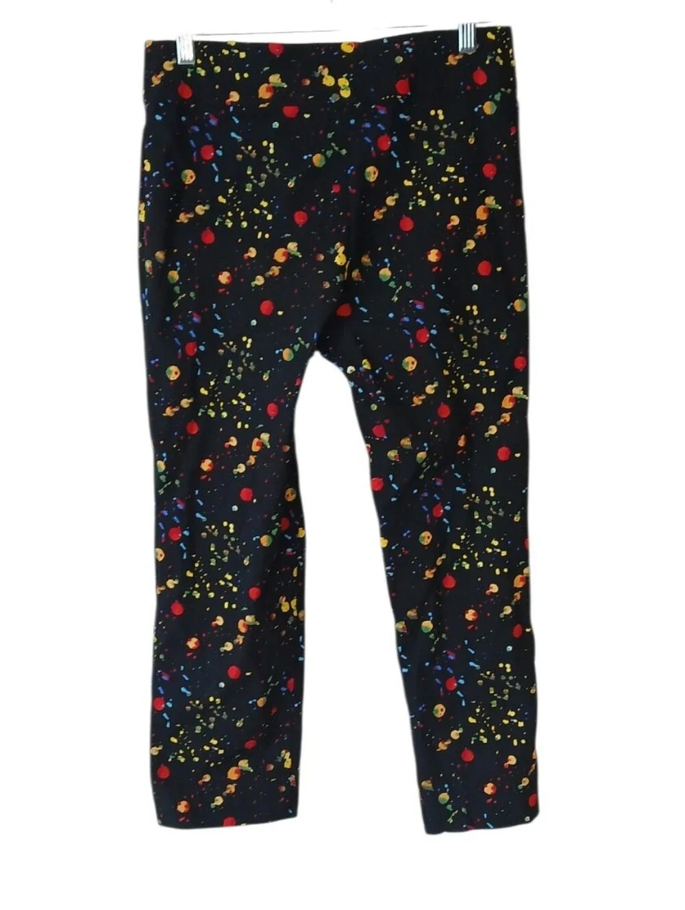 Krazy Larry Black Splatter Pull-On Pants Size 8